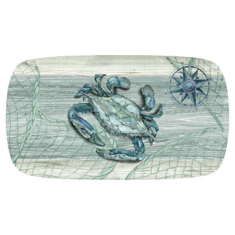 Northpoint Crab 15.5 in. x 7.75 in. Appetizer Tray - Indigo Pool Patio BBQ