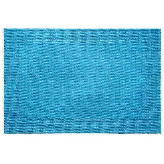 Woven PVC 13" x 19" Placemat - Turquoise - Indigo Pool Patio BBQ