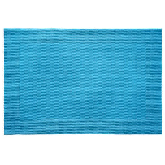 Woven PVC 13" x 19" Placemat - Turquoise