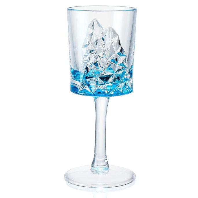 Turquoise Glacier 8oz Wine Glass - Indigo Pool Patio BBQ