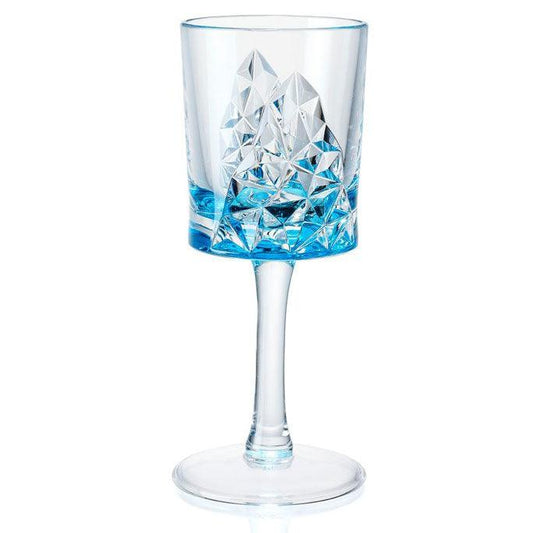 Turquoise Glacier 8oz Wine Glass - Indigo Pool Patio BBQ