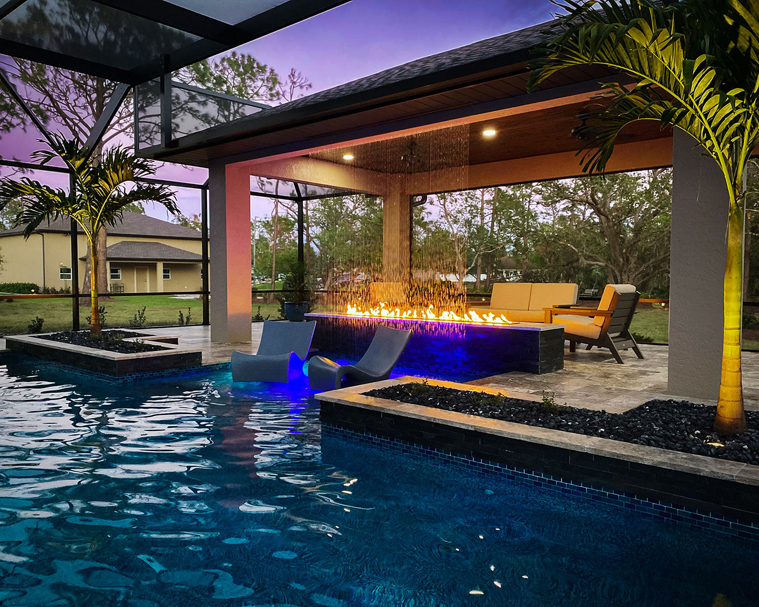 North Port, FL Swimming Pool Builder - Indigo Pool Patio BBQ