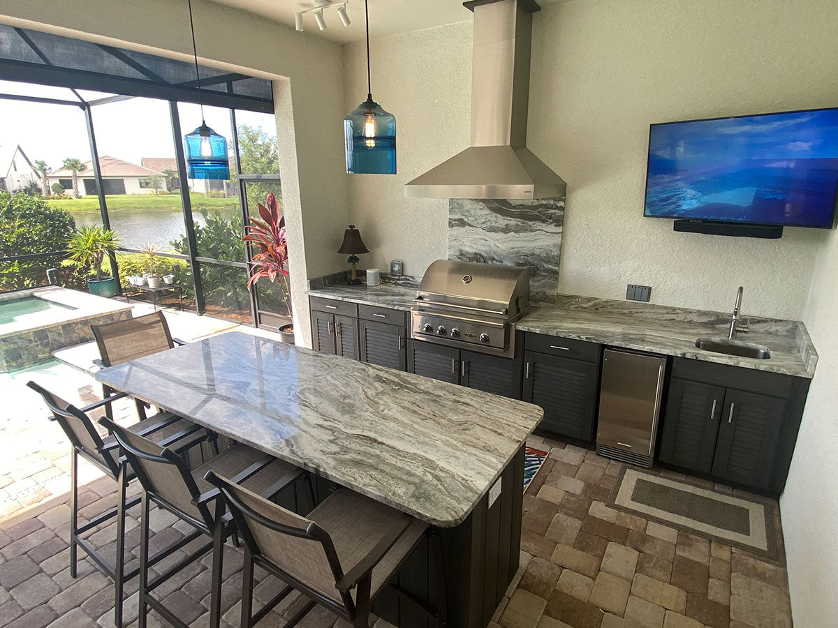 Outdoor Kitchen Builder in Sarasota, Nokomis, Venice, North Port, Englewood FL - Indigo Pool Patio BBQ