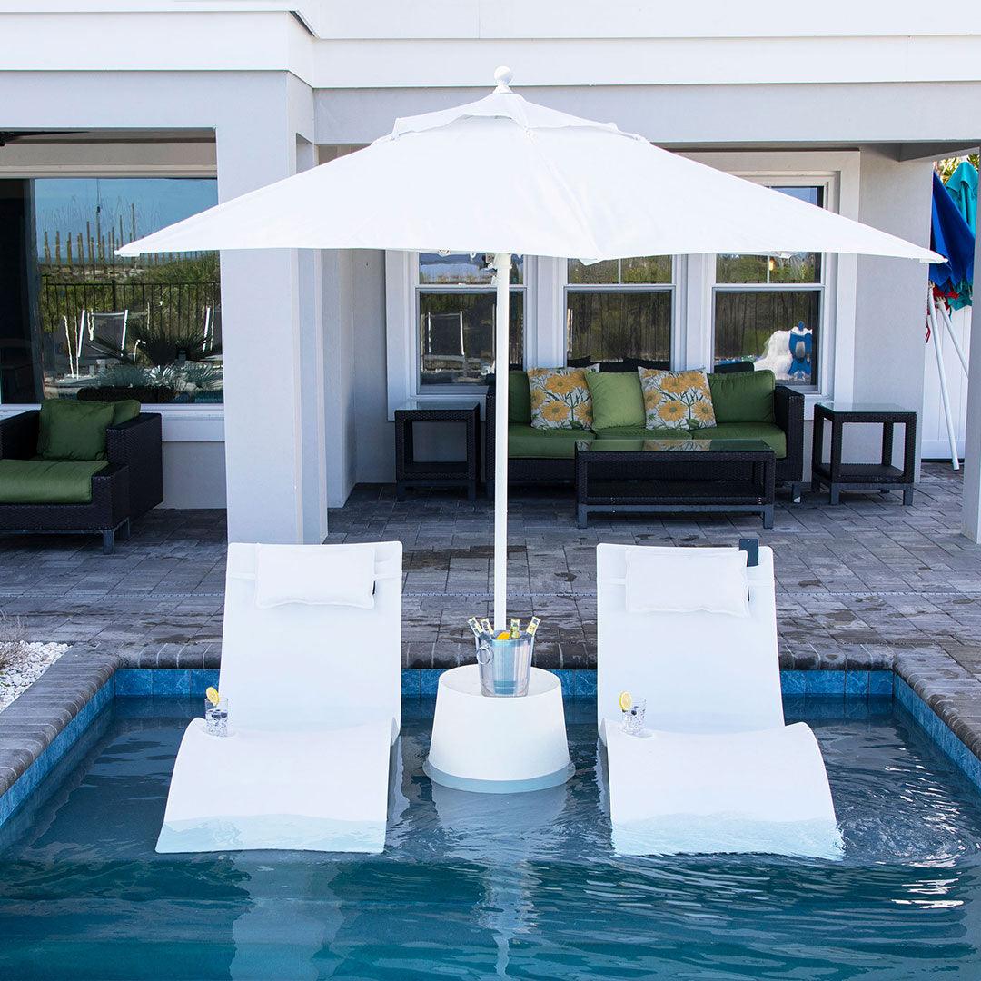 Floating Luxuries Kai Resort Pillow - Set of 2 - Indigo Pool Patio BBQ