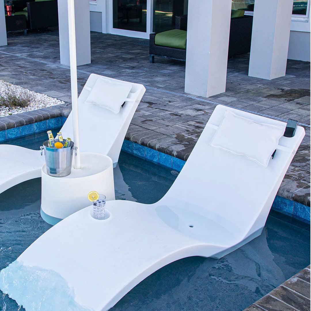 Floating Luxuries Kai Resort Pillow - Set of 2 - Indigo Pool Patio BBQ