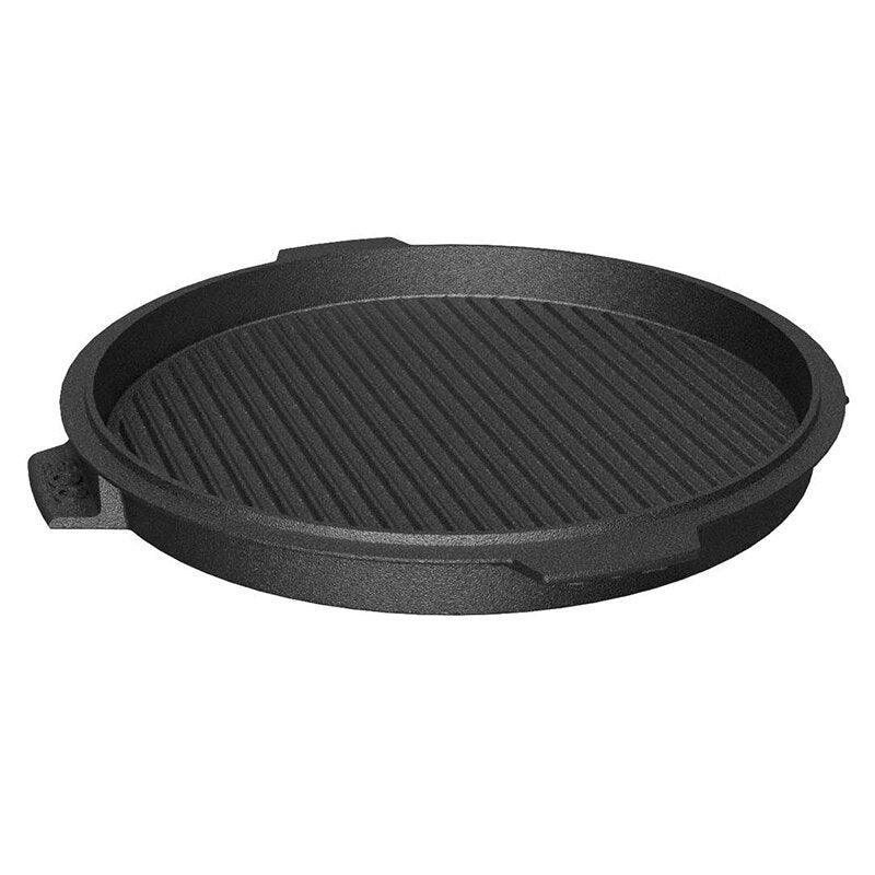 Cast Iron Dual Side Plancha Griddle 10.5"/27 cm for 2XL, XL, L, M, S, MX Big Green Egg Indigo Pool Patio BBQ