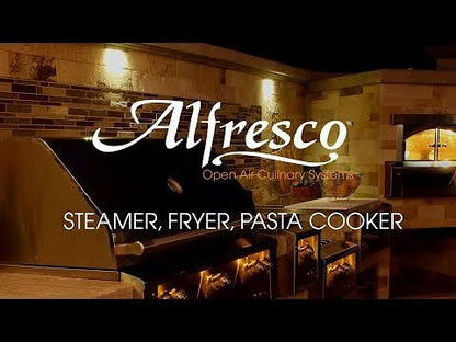 Alfresco Steamer & Fryer Gas Grill Accessory