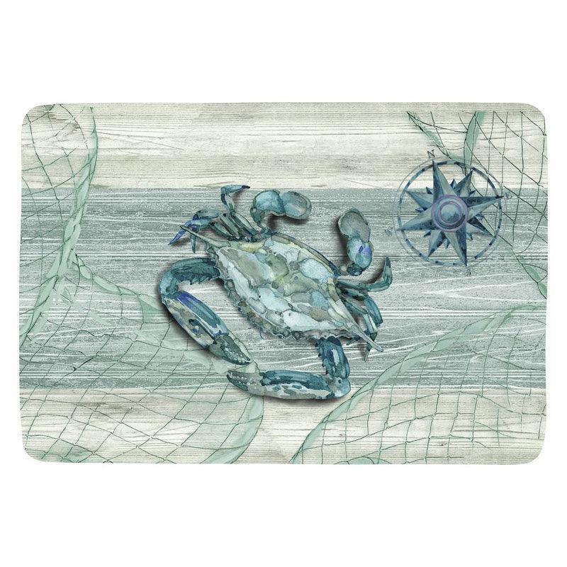 Northpoint Crab 8 in. x 5.5 in. Snack Tray - Indigo Pool Patio BBQ