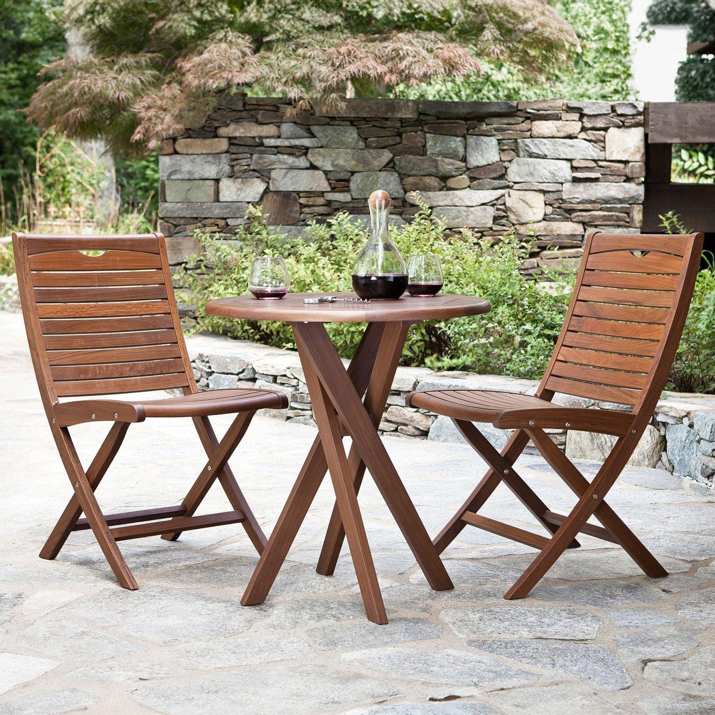 Jensen 28" Topaz Bistro Table - Indigo Pool Patio BBQ