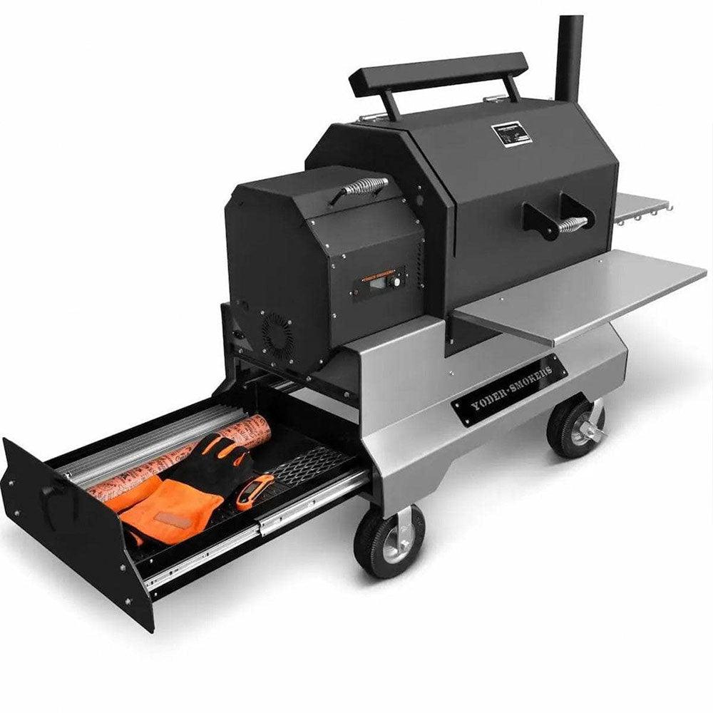 Yoder YS640S Competition Pellet Grill with Storage Drawer - Indigo Pool Patio BBQ