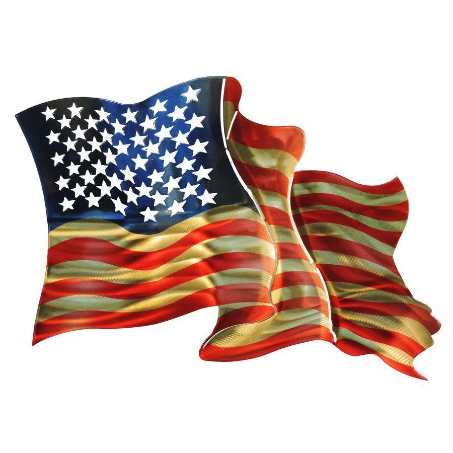 American Flag Metal Wall Art Next Innovations Indigo Pool Patio BBQ
