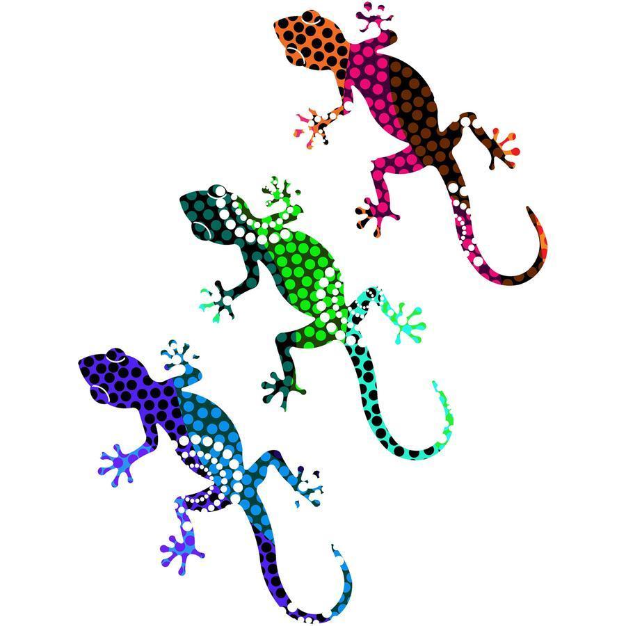 Gecko Set Metal Wall Art - Small Next Innovations Indigo Pool Patio BBQ