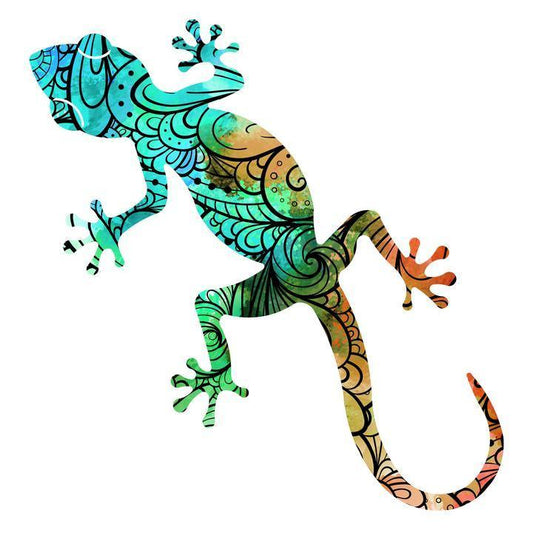 Gecko Medium Jamaica Metal Wall Art Next Innovations Indigo Pool Patio BBQ