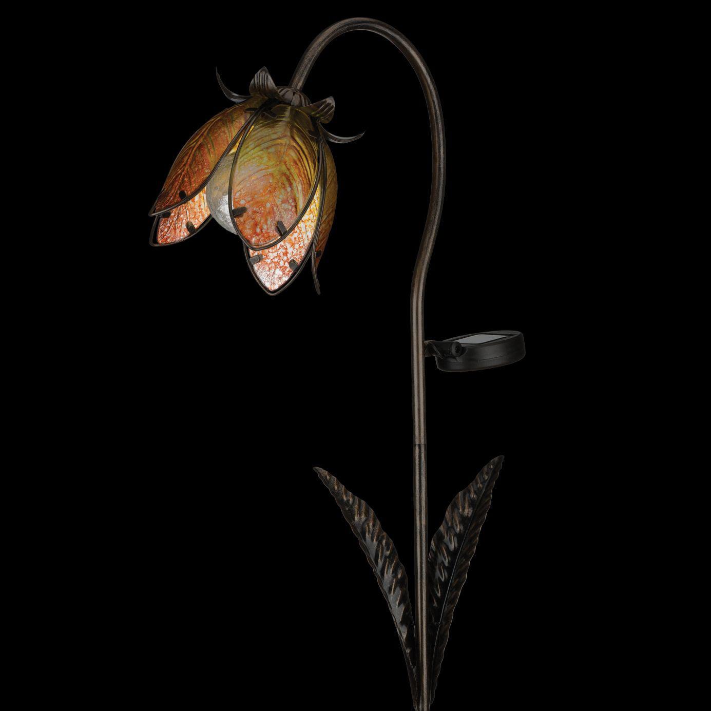 Solar Wildflower Stake - Yellow Regal Indigo Pool Patio BBQ