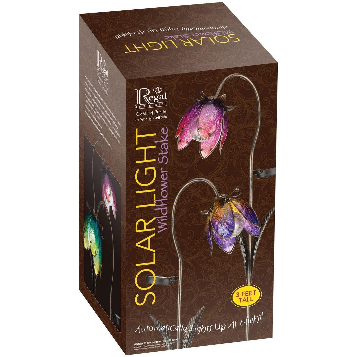 Solar Wildflower Stake - Pink Regal Indigo Pool Patio BBQ