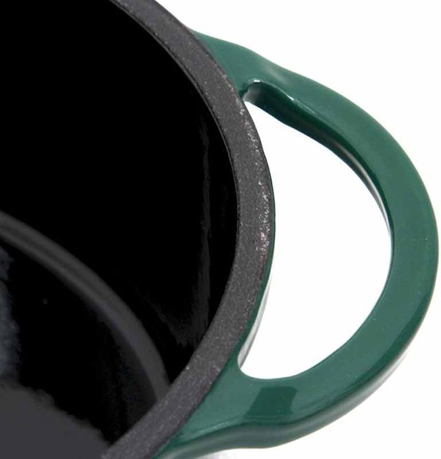 Big Green Egg Enameled Cast Iron Dutch Oven, Round Big Green Egg Indigo Pool Patio BBQ