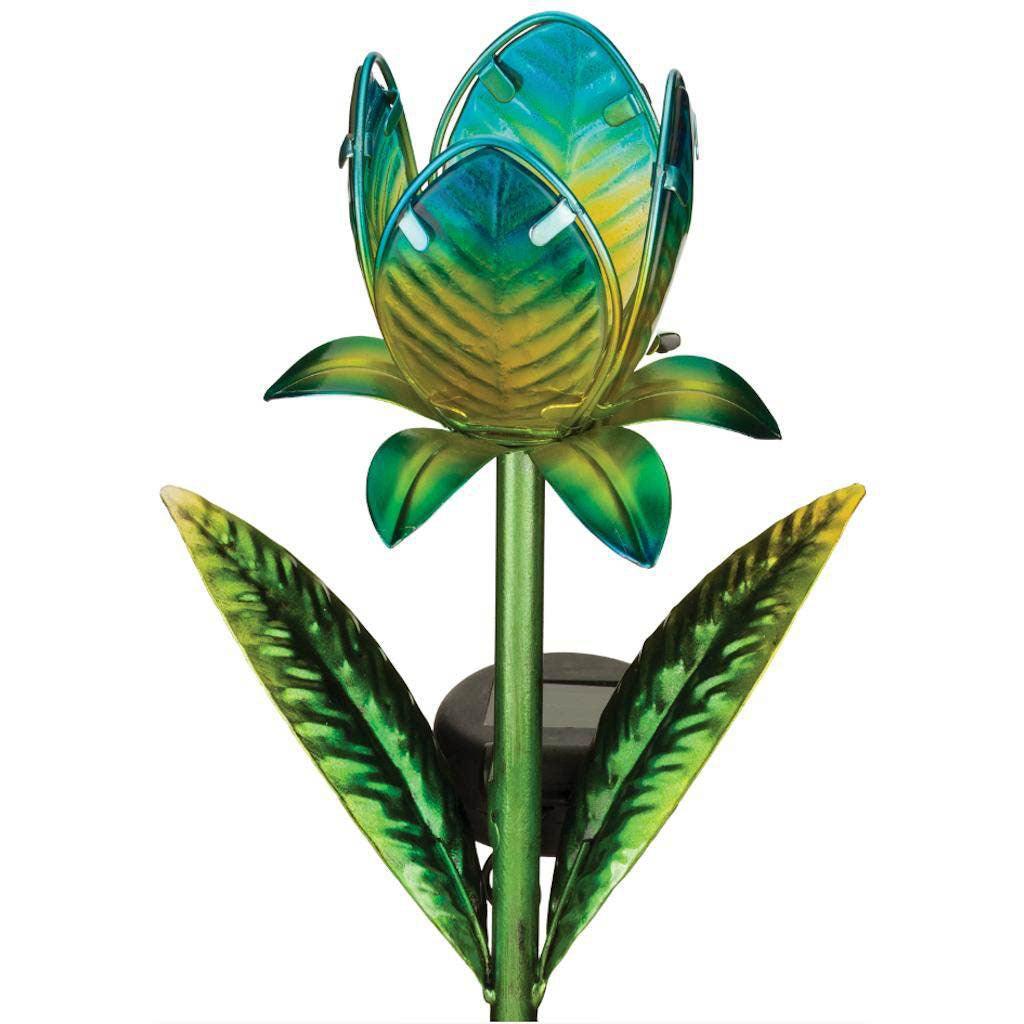 Mini Solar Tulip Stakes Regal Indigo Pool Patio BBQ
