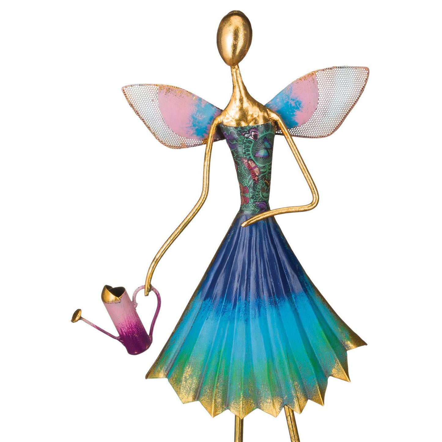 Fairy Garden Decor - Watering Can Regal Indigo Pool Patio BBQ