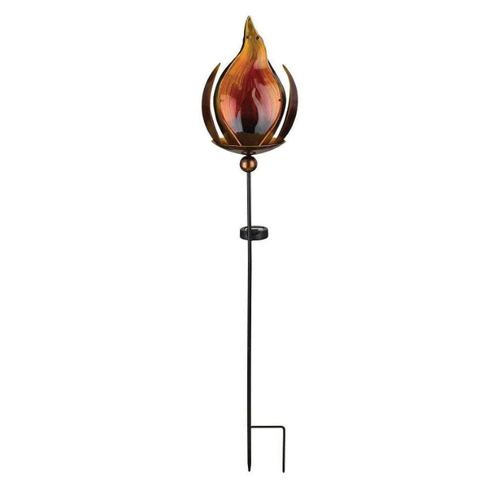 Blaze Bronze Solar Stake Regal Indigo Pool Patio BBQ