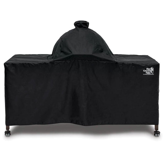 Cover for Big Green Egg in Modern Farmhouse Table Big Green Egg Indigo Pool Patio BBQ