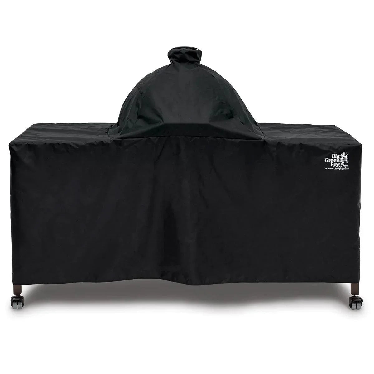 Cover for Big Green Egg in Modern Farmhouse Table Big Green Egg Indigo Pool Patio BBQ