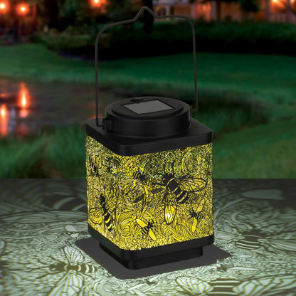 Bee Large Shadow Lantern Regal Indigo Pool Patio BBQ