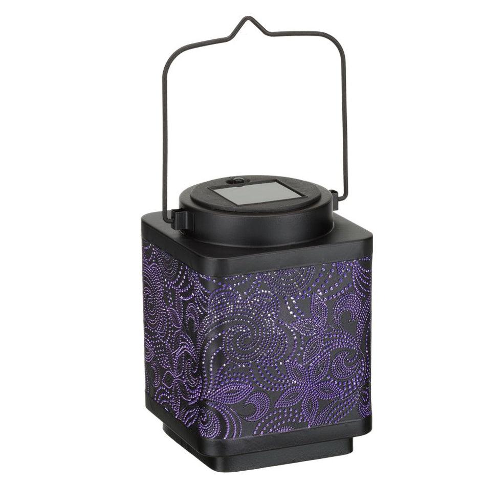 Paisley Small Shadow Lantern Regal Indigo Pool Patio BBQ