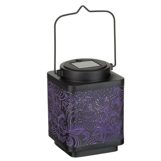 Paisley Small Shadow Lantern Regal Indigo Pool Patio BBQ