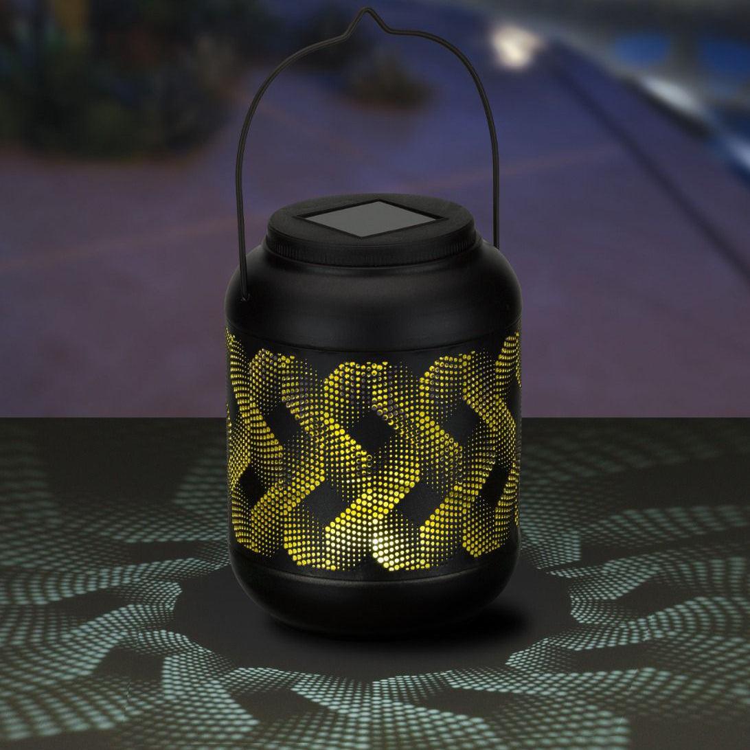 Zig Zag Small Shadow Lantern Regal Indigo Pool Patio BBQ