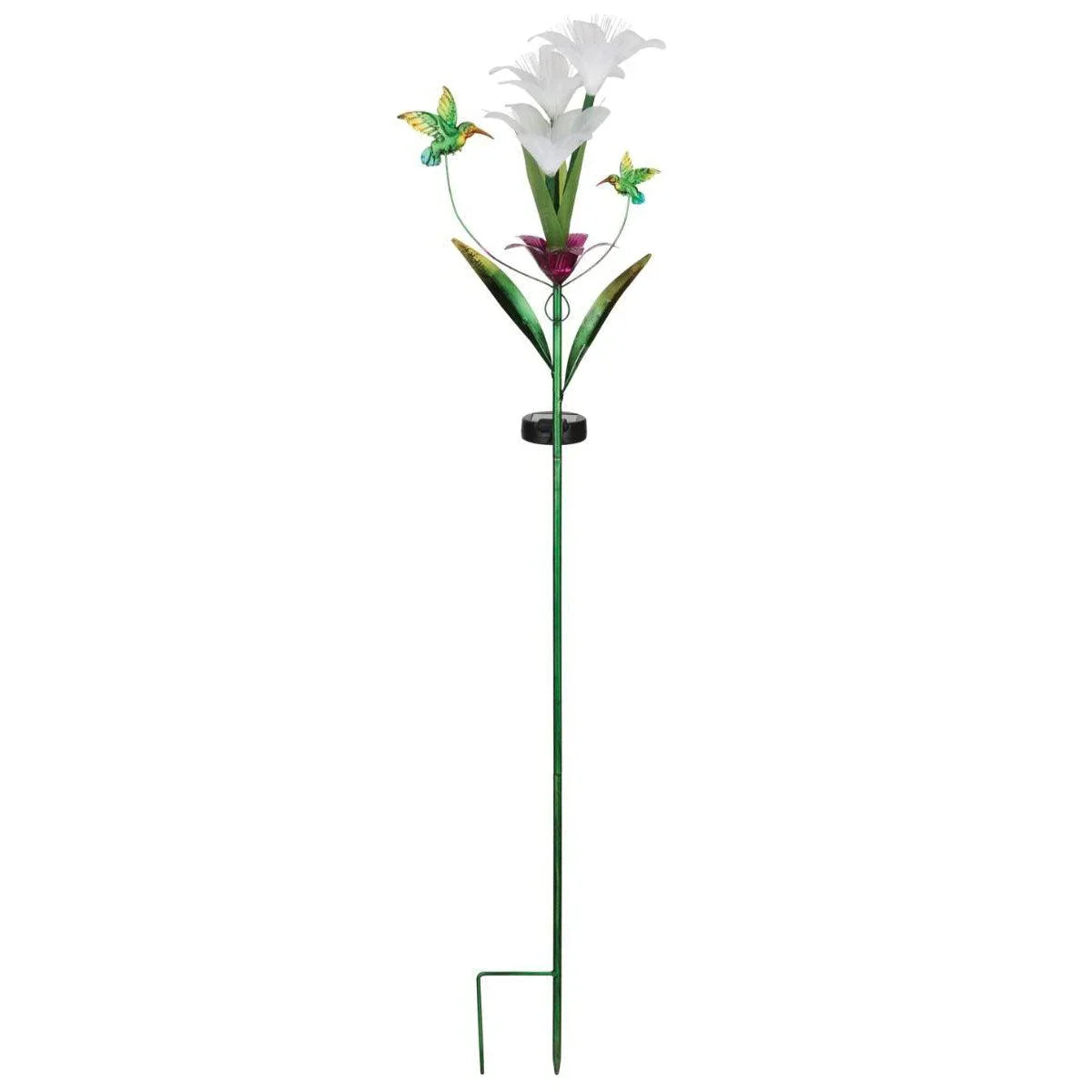 Fantasy Flower Solar Stake - Lily Regal Indigo Pool Patio BBQ