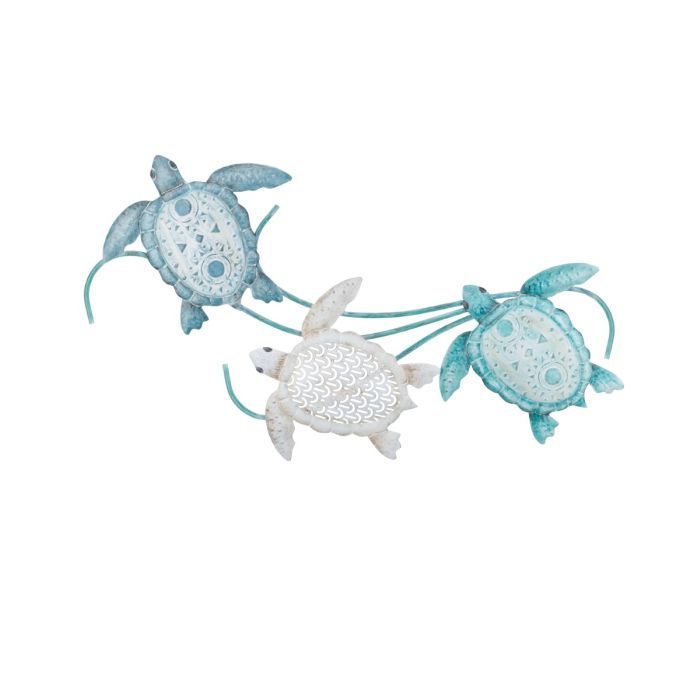 3 Sea Turtle Wall Decor Regal Indigo Pool Patio BBQ