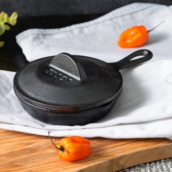 Lodge Heat-Treated 5 Inch Cast Iron Lid Lodge Indigo Pool Patio BBQ