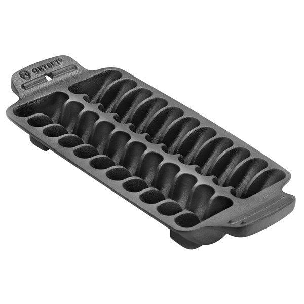 Cast Iron Shrimp Grill Pan Outset Indigo Pool Patio BBQ