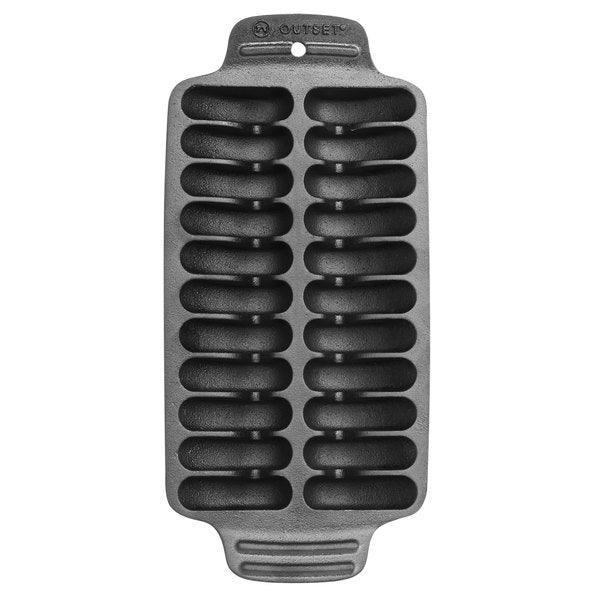 Cast Iron Shrimp Grill Pan Outset Indigo Pool Patio BBQ