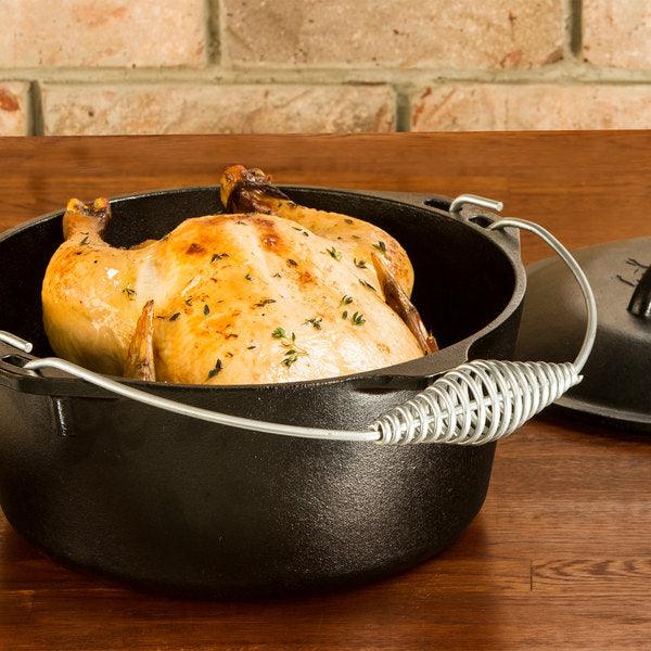 Lodge 5 Qt Cast Iron Dutch Oven Lodge Indigo Pool Patio BBQ