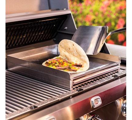 Saber Stainless Steel EZ Griddle Saber Grills Indigo Pool Patio BBQ