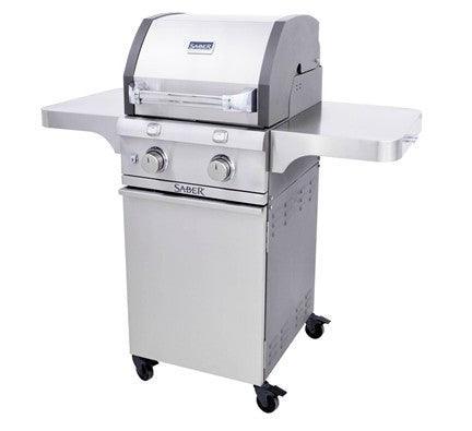 Saber Deluxe Stainless 2-Burner Grill Saber Grills Indigo Pool Patio BBQ