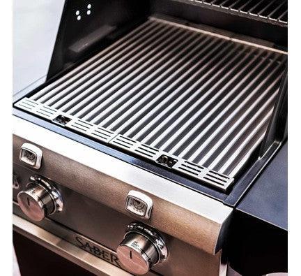 Saber Deluxe Black 2-Burner Grill Saber Grills Indigo Pool Patio BBQ