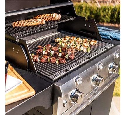Saber Deluxe Black 3-Burner Grill Saber Grills Indigo Pool Patio BBQ