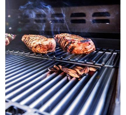 Saber Deluxe Black 3-Burner Grill Saber Grills Indigo Pool Patio BBQ