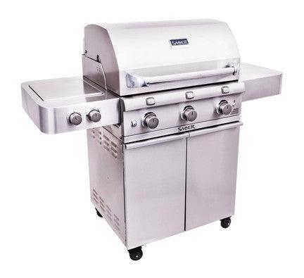 Saber Premium 3-Burner Grill Saber Grills Indigo Pool Patio BBQ