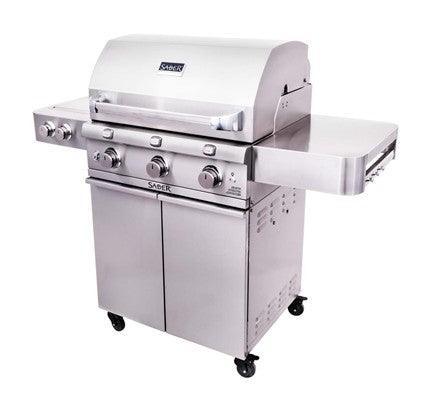 Saber Premium 3-Burner Grill Saber Grills Indigo Pool Patio BBQ