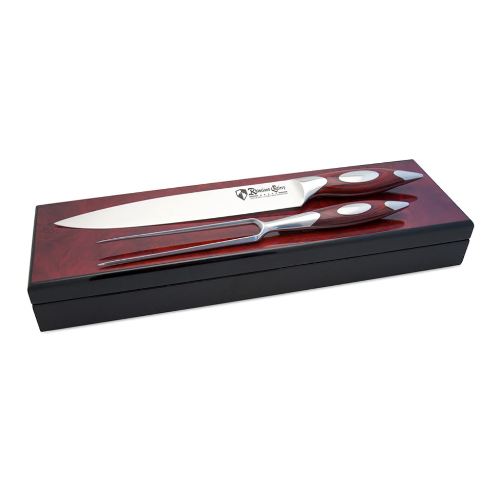 Rhineland Carving Set in Wooden Box Rhineland Indigo Pool Patio BBQ