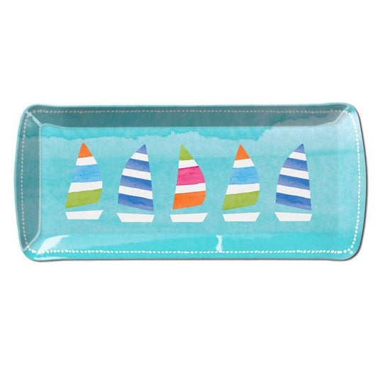 Regatta 15" x 6.5" Appetizer Tray Merritt International Indigo Pool Patio BBQ