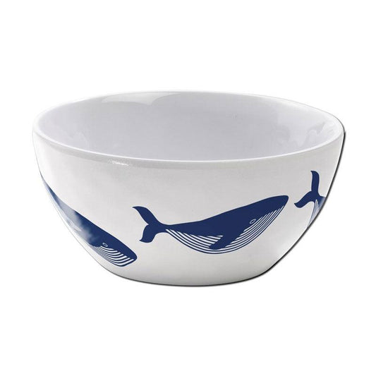 Whales 4.75" Dipping Bowl Merritt International Indigo Pool Patio BBQ