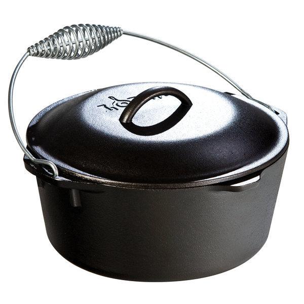 Lodge 5 Qt Cast Iron Dutch Oven Lodge Indigo Pool Patio BBQ