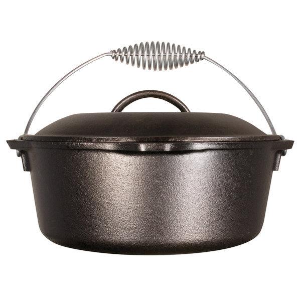 Lodge 5 Qt Cast Iron Dutch Oven Lodge Indigo Pool Patio BBQ