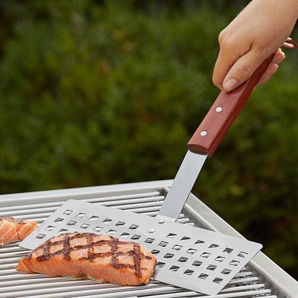 Outset Slotted Fish Spatula Outset Indigo Pool Patio BBQ