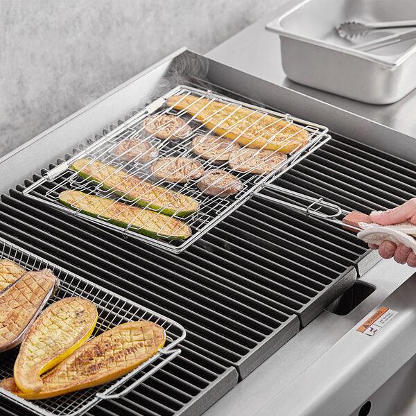 Outset Chrome Flex Grill Basket Outset Indigo Pool Patio BBQ