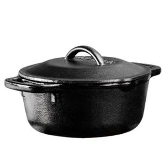 Lodge 2 Quart Cast Iron Dutch Oven Lodge Indigo Pool Patio BBQ